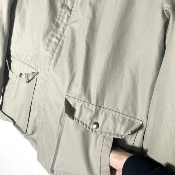 Vintage ID Rice Sportswear Beige Zip Front Lightweight Jacket Chore Coat L - Picture 12 of 16